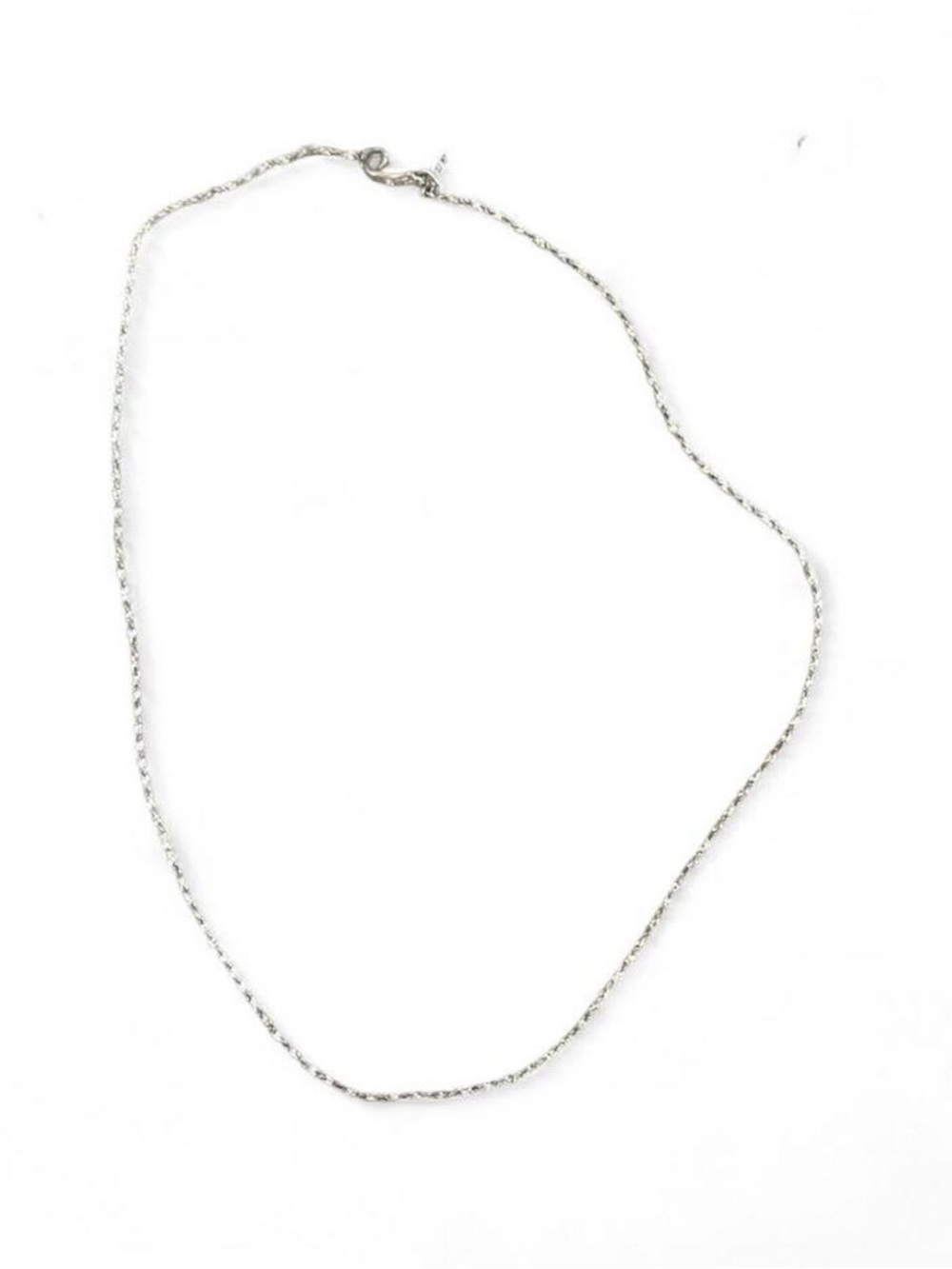 Silver Twisted Rope Necklace